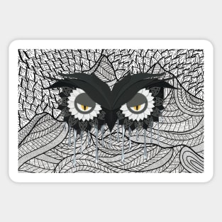 Owl eyes Mountainview Sticker